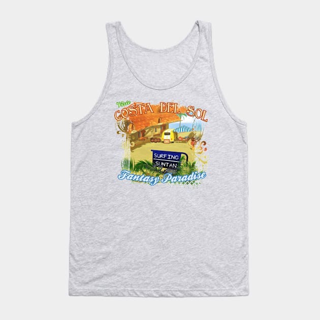 Costa Del Sol Hippie Van Tank Top by Kari Likelikes